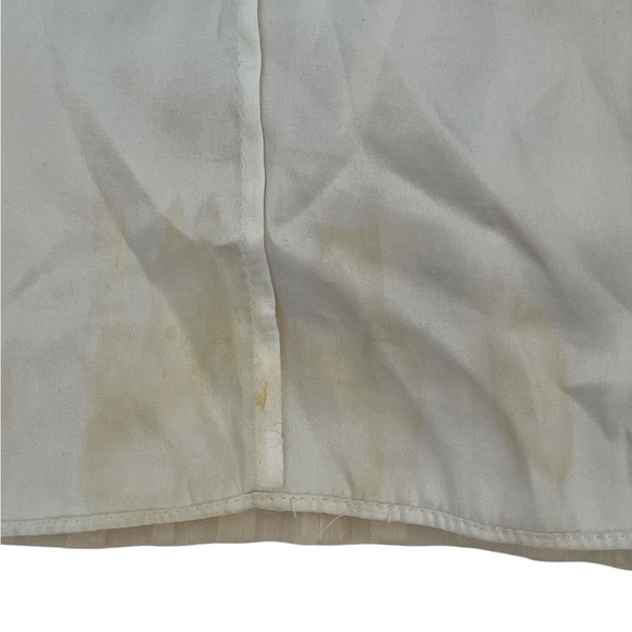 BCBGMaxAzria Strapless Off White Pleated Silk Mini Dress - Picture 15 of 15